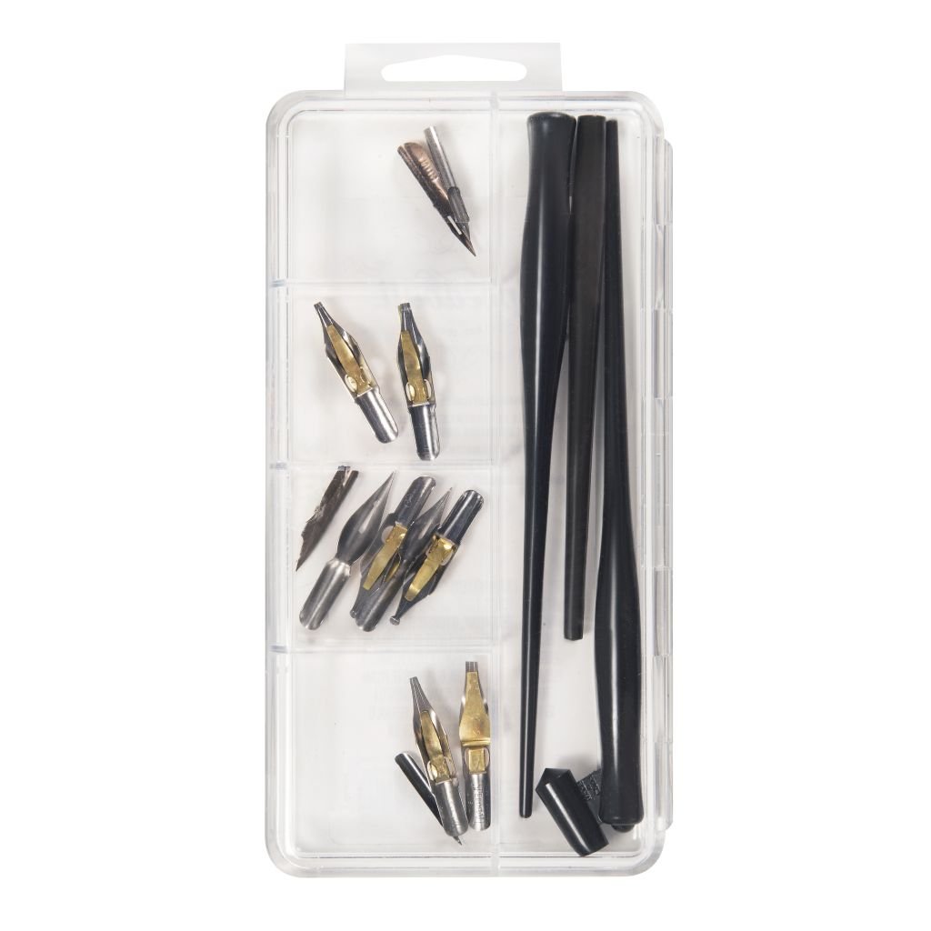 Speedball Drawing & Lettering - Calligraphy Pen Storage Set