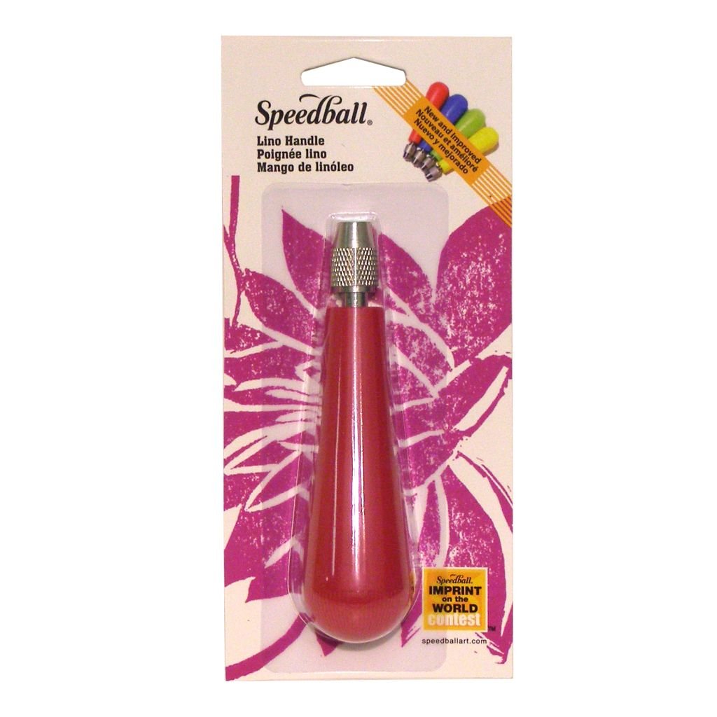 Speedball Printmaking Tool - Lino Handle Red - Blister Pack