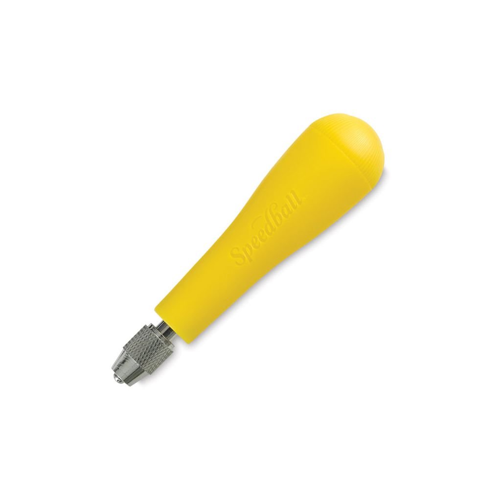 Speedball Printmaking Tool - Lino Handle Yellow - Blister Pack