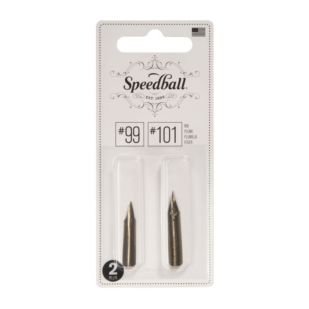 SpeedBall Standard Point Dip Pen - Blister Pack of 2 - 99/101 - Standard Drawing & Imperial Nib