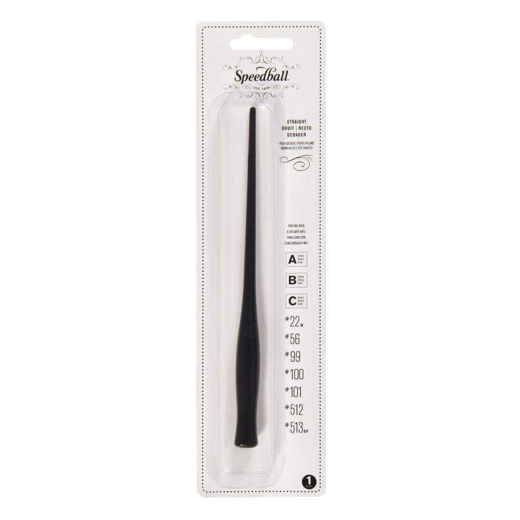 Speedball Standard Dip Pen Holder - Black Carded