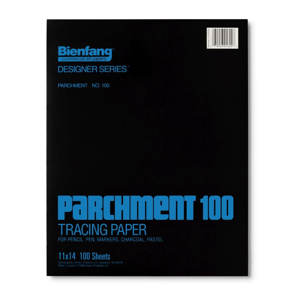 Speedball Bienfang Parchment 100 Tracing Paper - Fine Tooth 40 GSM - 27.94 cm x 35.56 cm or 11