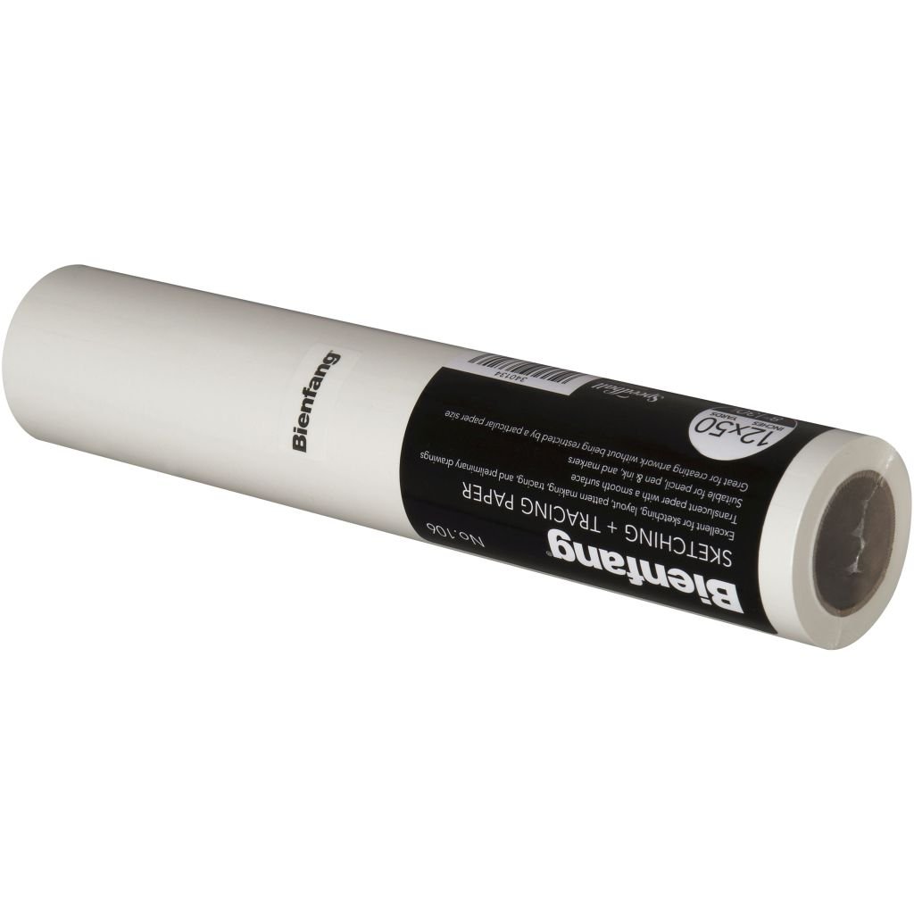 Speedball Bienfang Sketching & Tracing Paper - Translucent White Fine Tooth 29 GSM - 50 yds x 12
