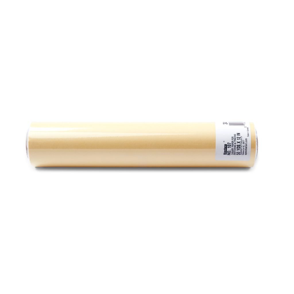 Speedball Bienfang Sketching & Tracing Paper - Translucent Canary Fine Tooth 29 GSM - 50 yds x 12