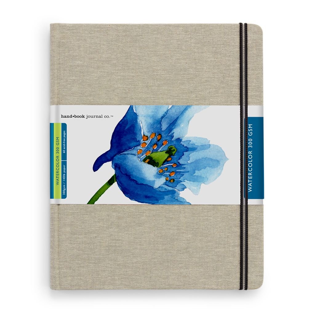 Speedball Hand Book Watercolour Journal - Linen Bound Cover Cold Press 300 GSM - 26.67 cm x 20.95 cm or 10.5