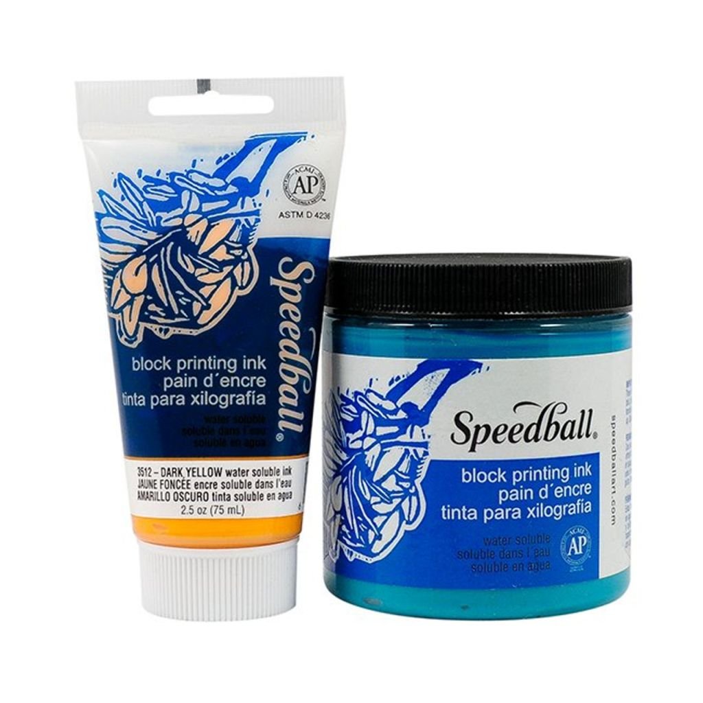 Speedball Water-Soluble Block Printing Ink 1.25oz Turquoise