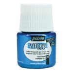 Pebeo Vitrea 160 Glass Paint - 45 ML Bottle - Shimmer Blue (063)