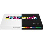 Karin Pigment DecoBrush Acrylic Marker - Basic Colours Set - 12 Colours