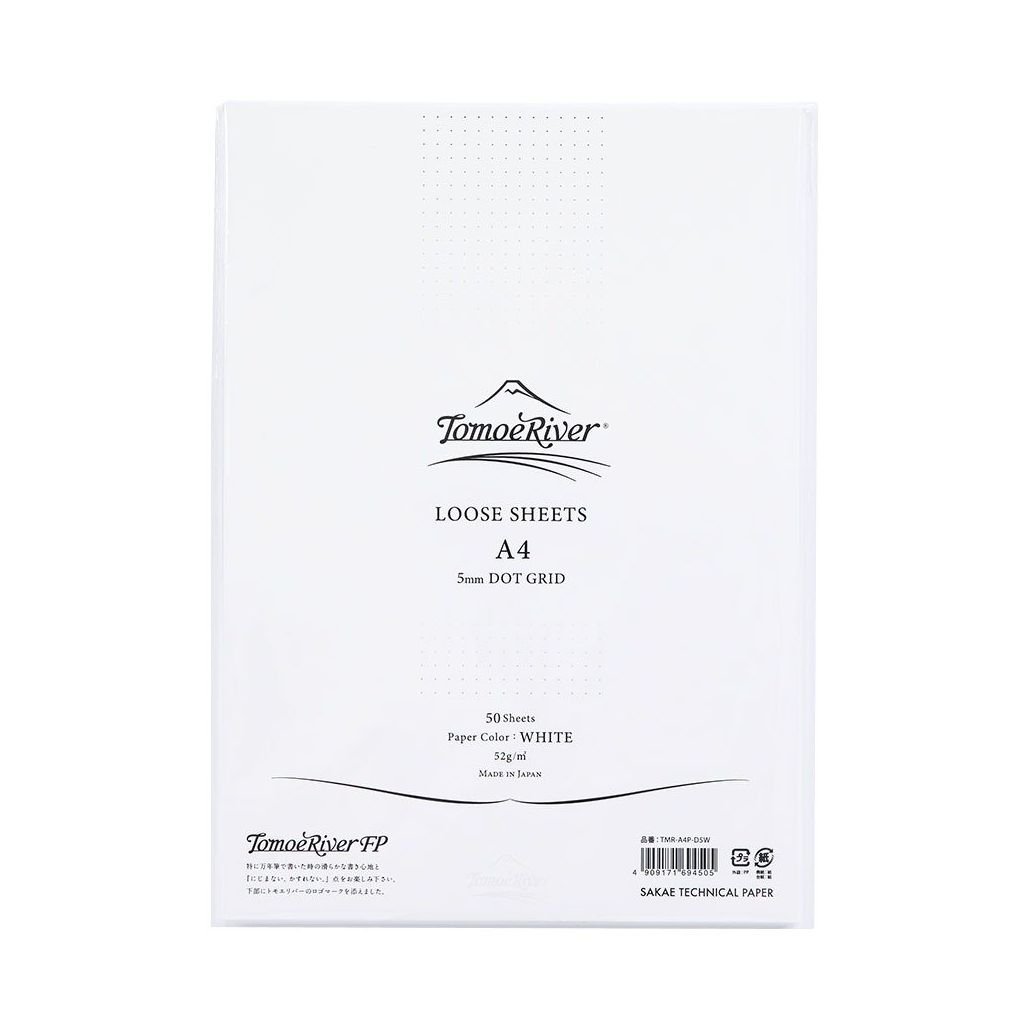 Tomoe River Fountain Pen Paper - Polypack - Dot Grid Sheets - A4 (297 mm x 210 mm or 11.7