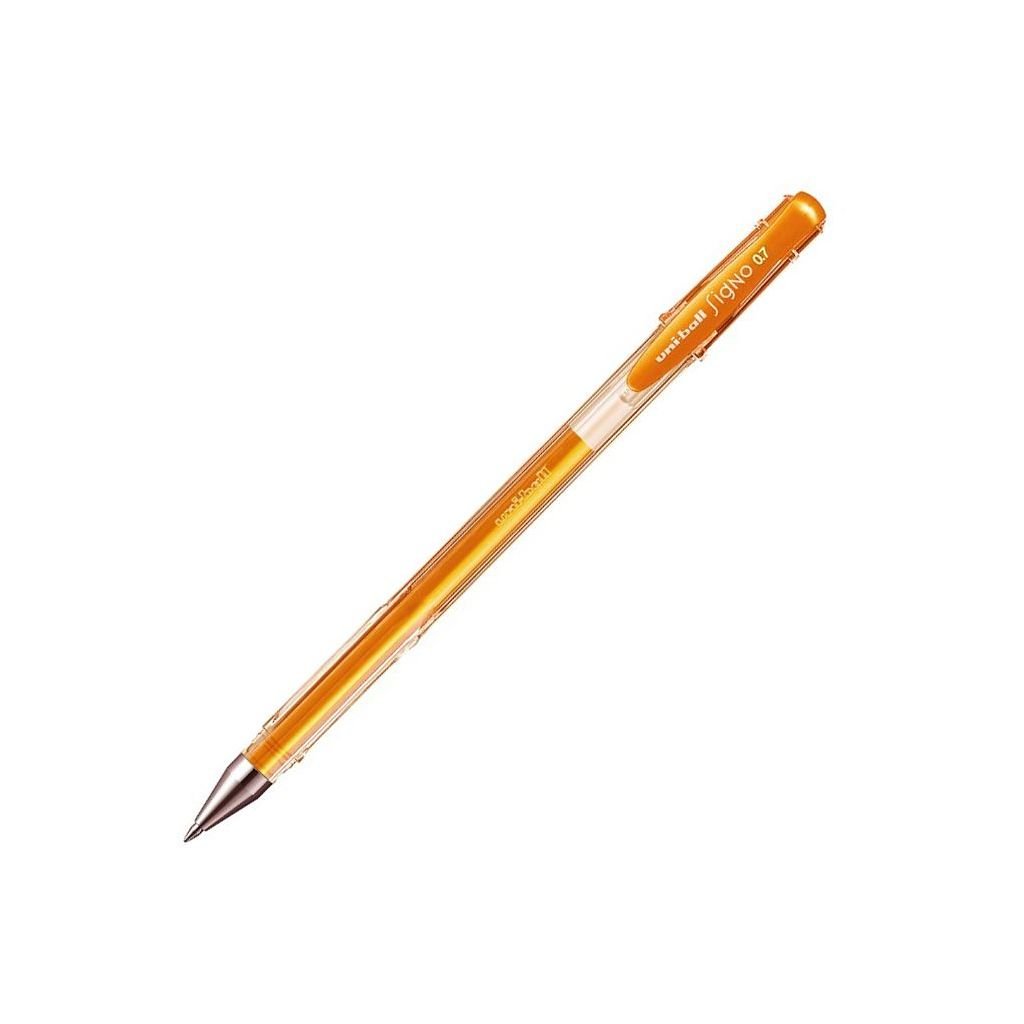 Uni-Ball Signo Gel Ink - Rollerball Pen UM 100 - Fluorescent Orange - 0.7 MM