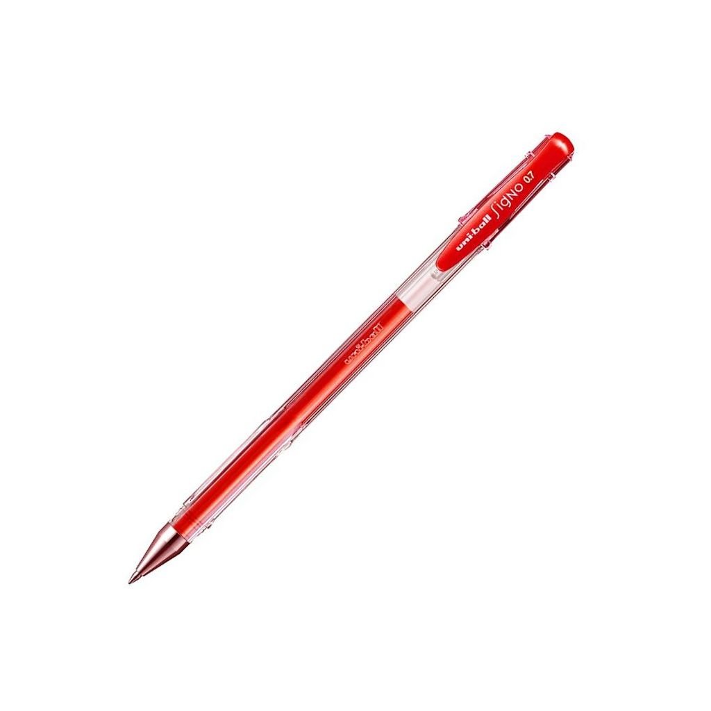 Uni-Ball Signo Gel Ink - Rollerball Pen UM 100 - Fluorescent Red - 0.7 MM