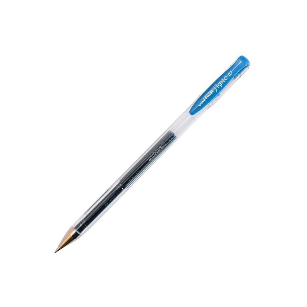 Uni-Ball Signo Gel Ink - Rollerball Pen UM 100 - Light Blue - 0.7 MM