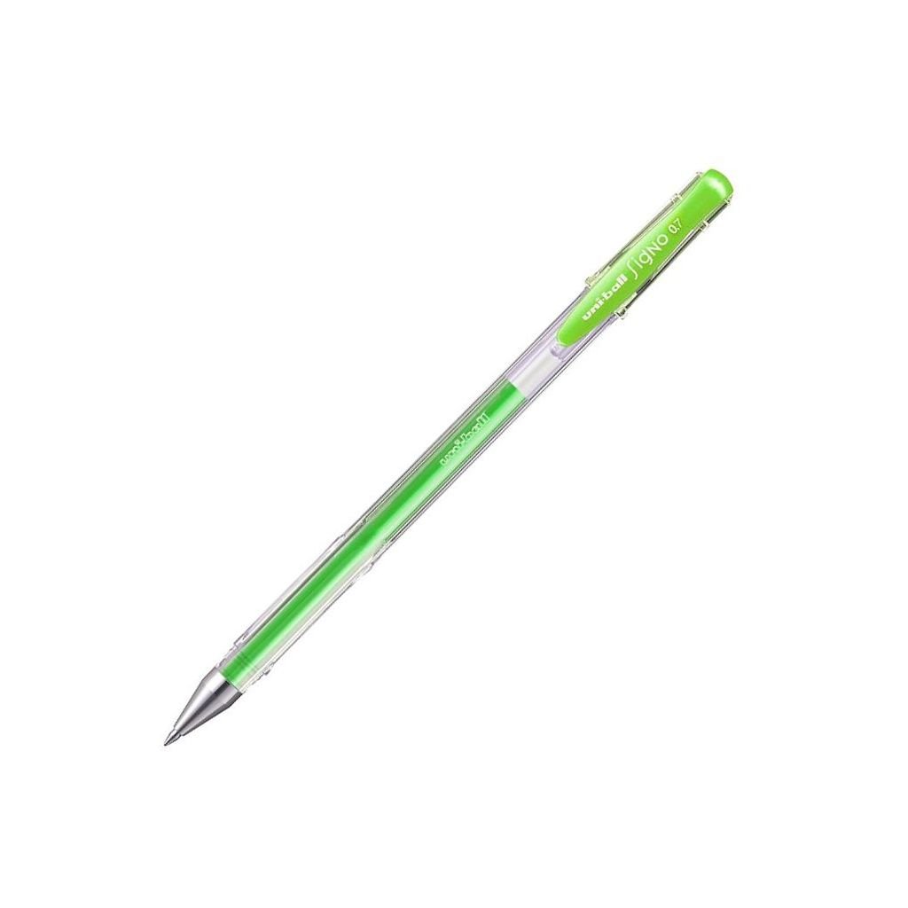 Uni-Ball Signo Gel Ink - Rollerball Pen UM 100 - Light Green - 0.7 MM