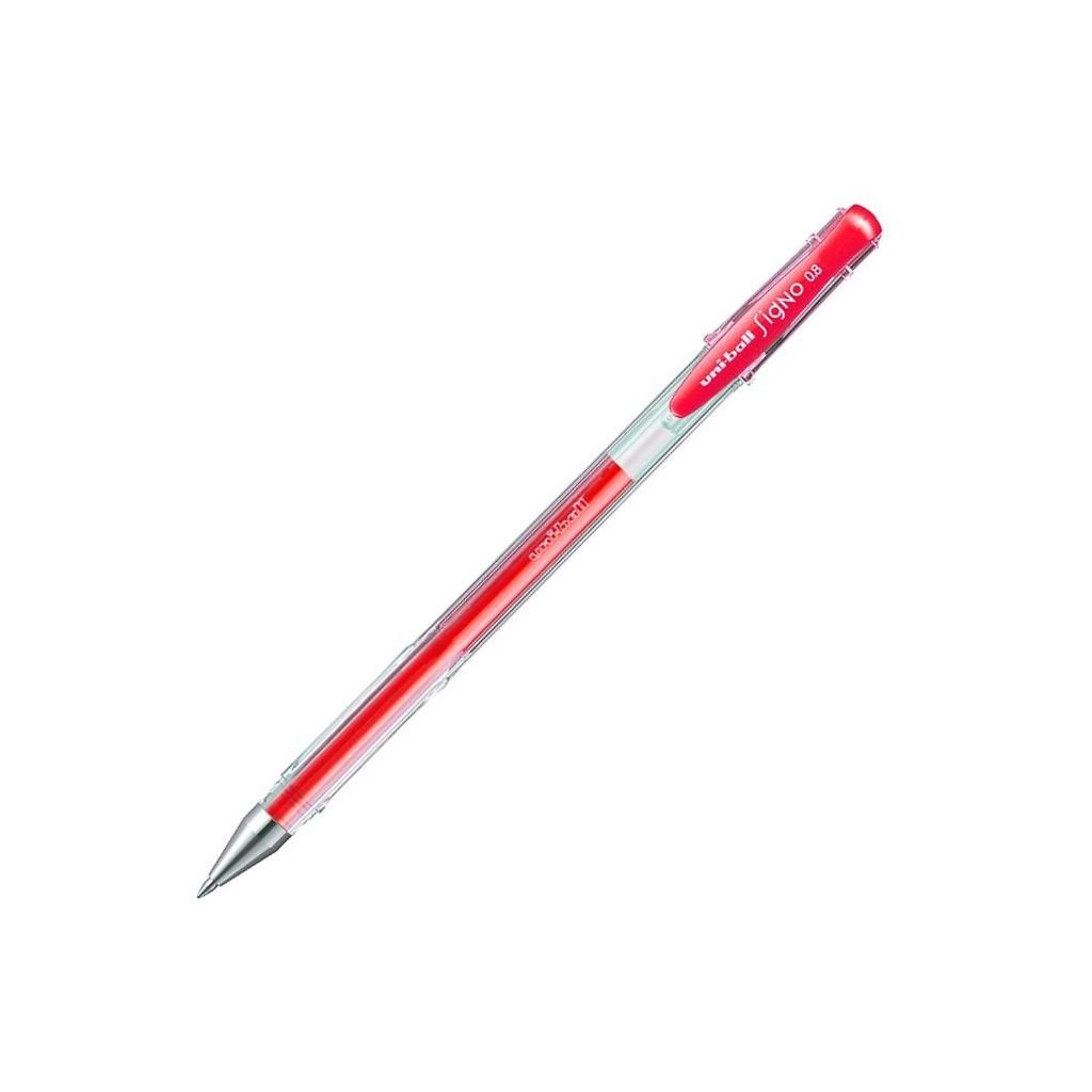 Uni-Ball Signo Gel Ink - Rollerball Pen UM 100 - Red - 0.7 MM