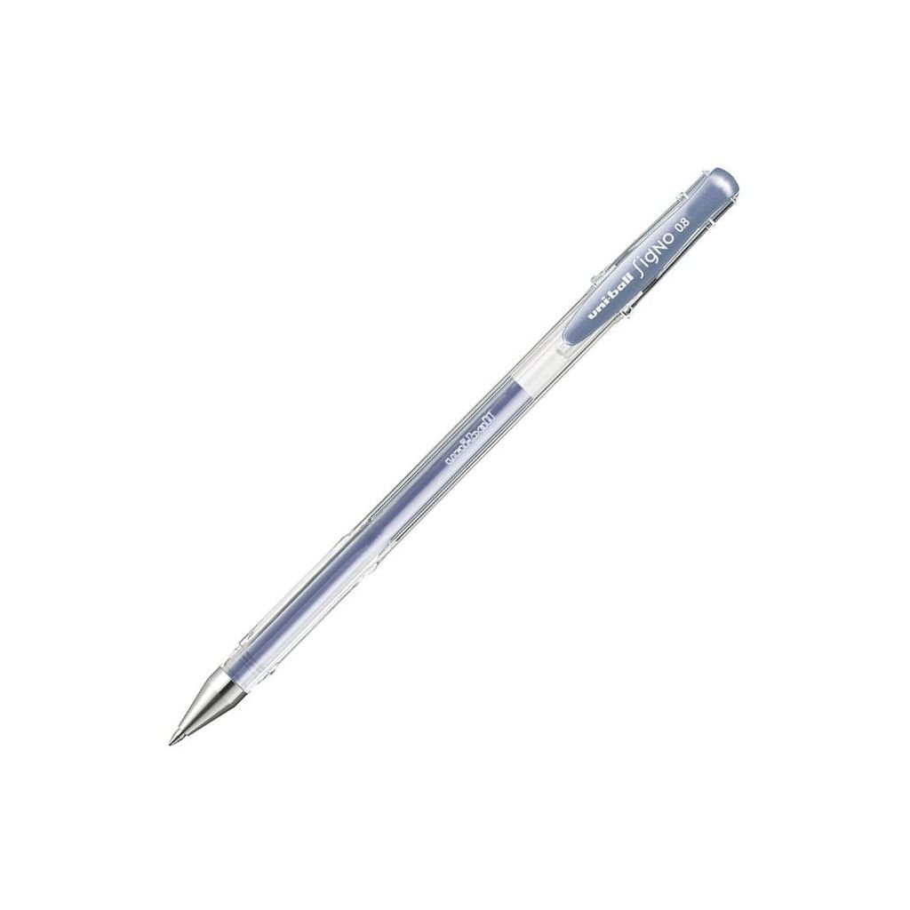 Uni-Ball Signo Gel Ink - Rollerball Pen UM 100 - Silver - 0.7 MM