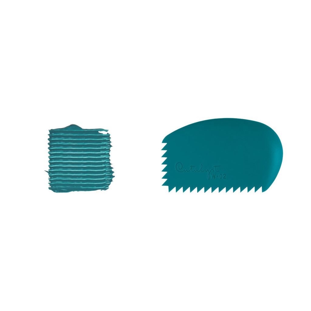 Princeton Catalyst Silicone Wedge Tool No. 2, Shape - W02, Colour - Blue