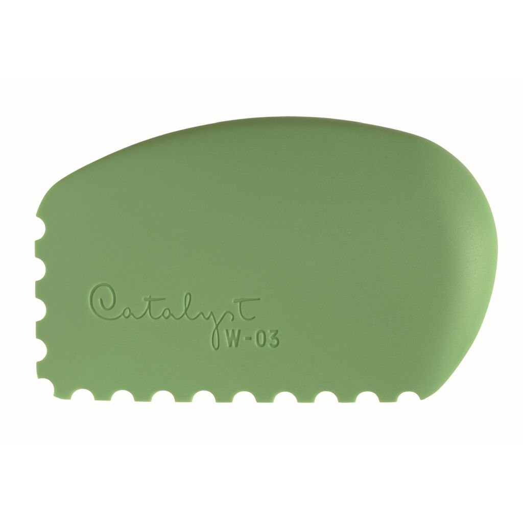 Princeton Catalyst Silicone Wedge Tool No. 3, Shape - W03, Colour - Green