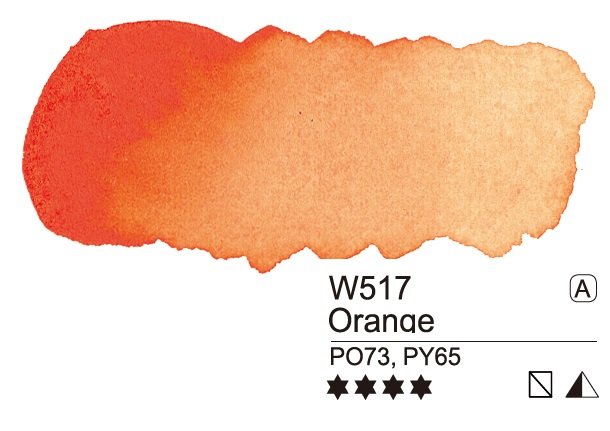 Mijello Mission Gold Class Professional Grade Extra-Fine Watercolour  - Orange (517) - 7 ML