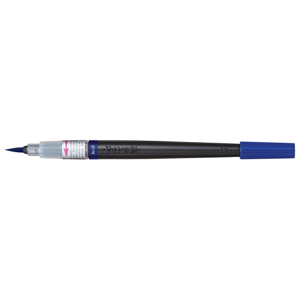 Pentel Colour Brush Pen - Water-based Ink - Blue