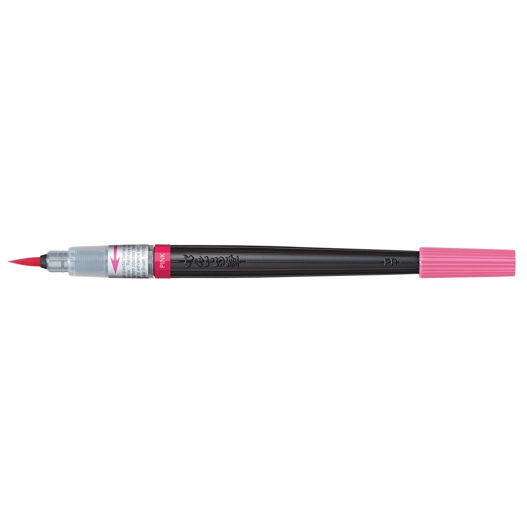 Pentel Colour Brush Pen - Water-based Ink - Pink