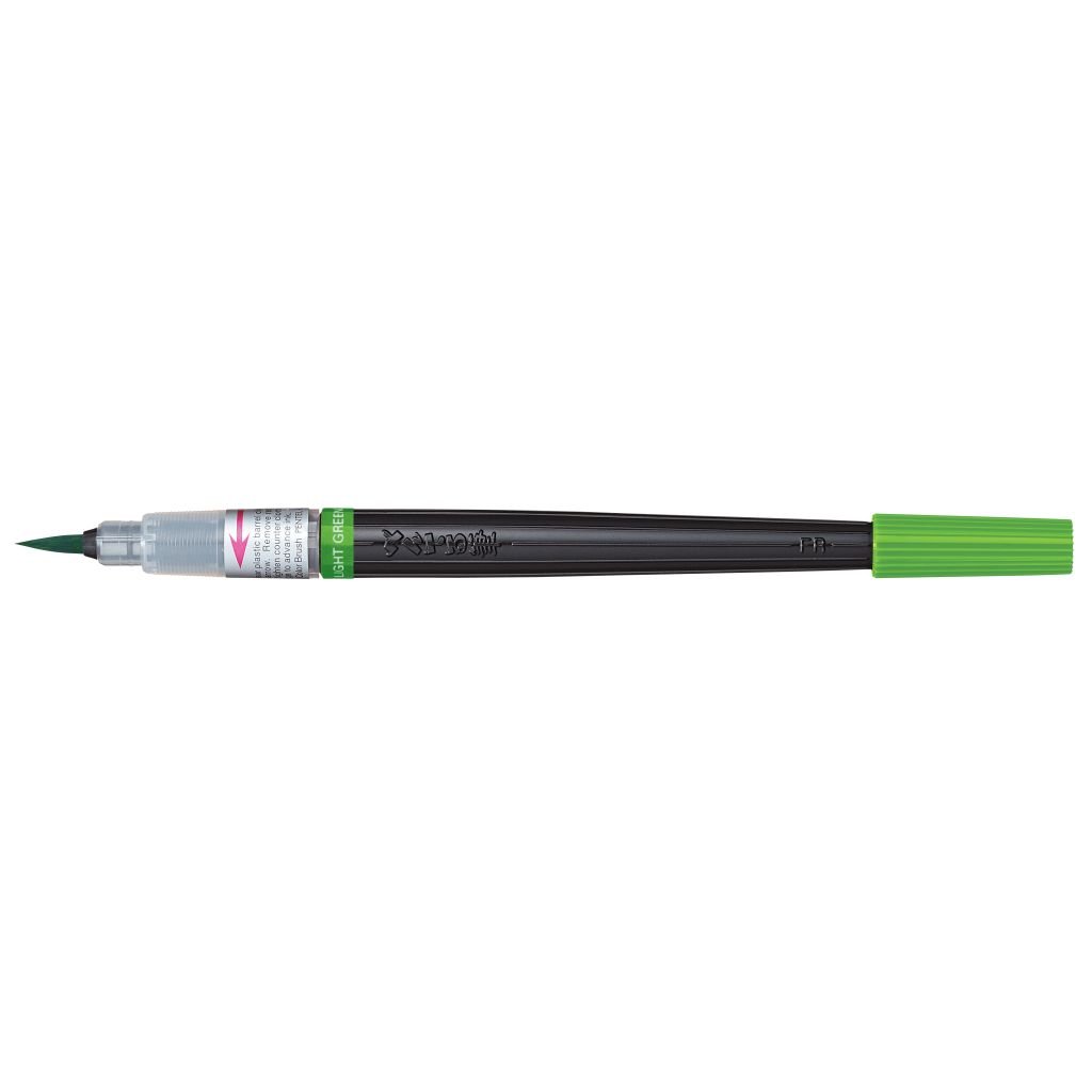 Pentel Colour Brush Pen - Water-based Ink - Light Green