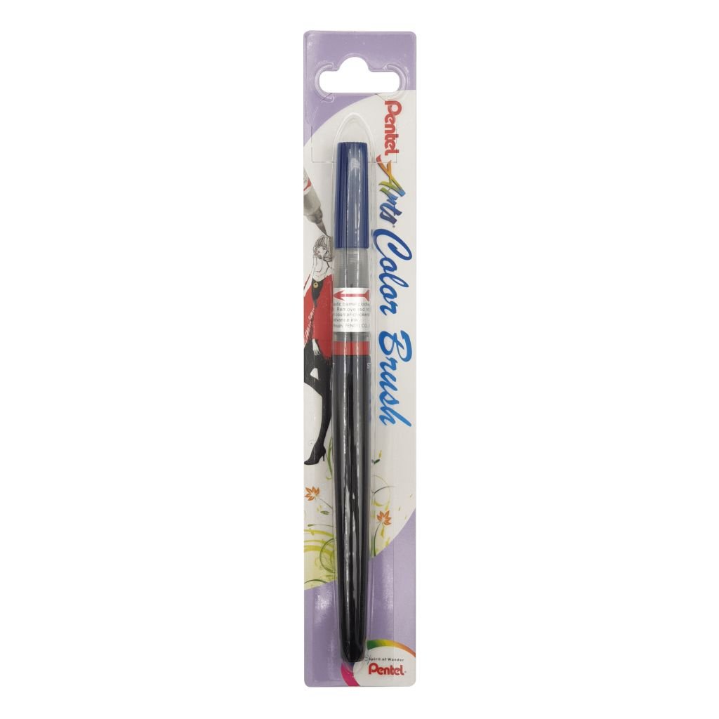 Pentel Colour Brush Pen - Water-based Ink - Steel Blue