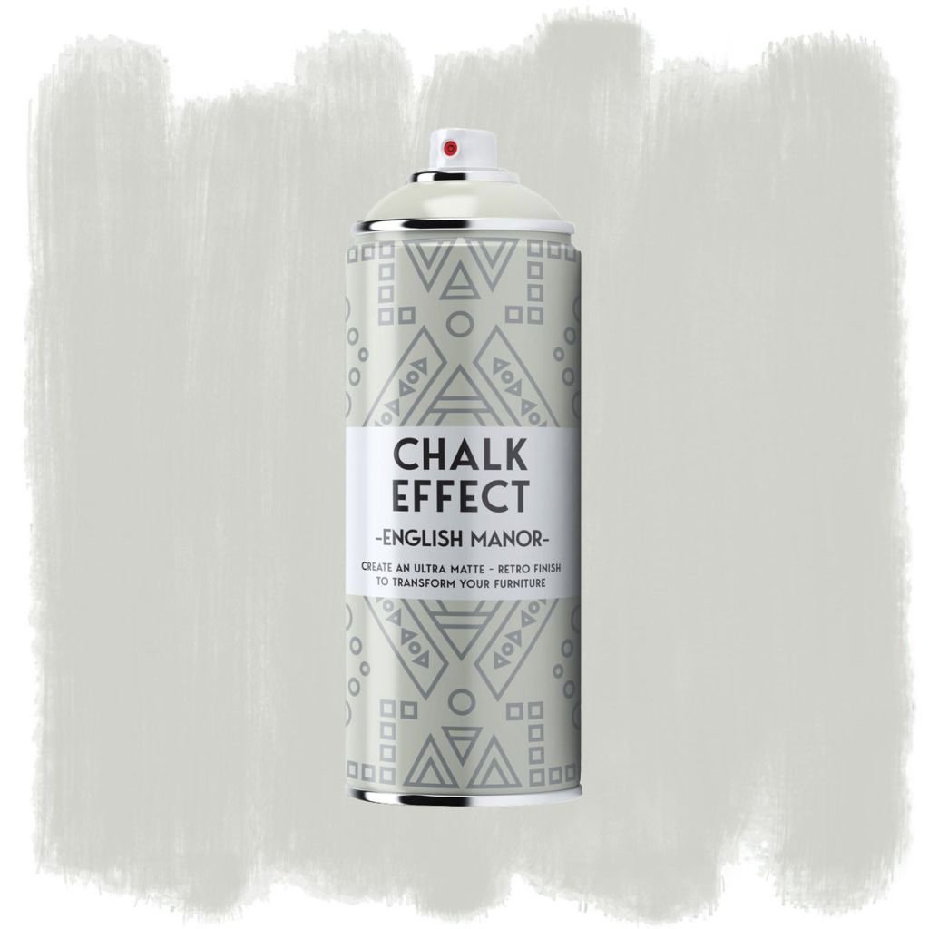 Cosmos Chalk Effect Acrylic Paint - Ultra Matte Retro Finish - 400 ML Can - English Manor Grey (N06)