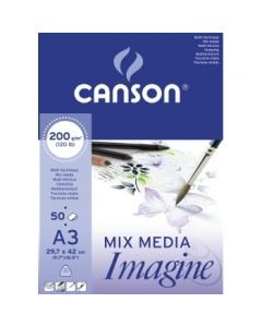 Canson Imagine Mix-Media - Light Grain 200 GSM Pad