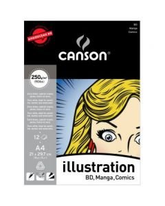 Canson Illustration Pad for Comics & Manga - Smooth 250 GSM - Pad
