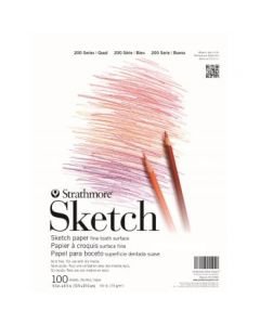 Strathmore 200 Series Sketch - White Fine Tooth 74 GSM Paper