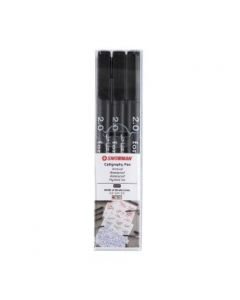 Snowman Calligraphy Pens - Pack of 3