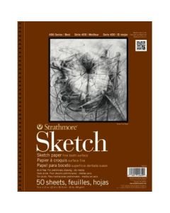 Strathmore 400 Series Sketch - White Fine Tooth 89 GSM Paper