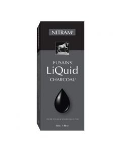 NITRAM Fusains Liquid Charcoal- Tube of 50ML- Deep Black