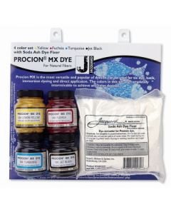 Jacquard - Procion MX Dye - Set of 4 Colours With Soda Ash Dye Fixer