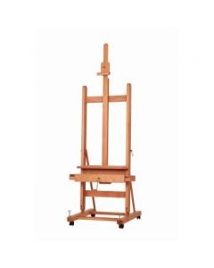 MABEF Beech Wood Small Studio Easel - H Frame - with Crank for Elevation