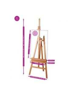 MABEF Beech Wood Inclinable Lyre Easel - A Frame