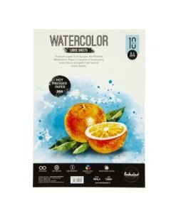 Scholar Artists' Watercolour - Natural White Smooth / Hot Press 300 GSM 100% Wood Free Cellulose Cotton Paper