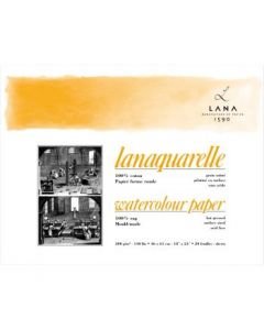 Lana Artists' Watercolour - Lanaquarelle Natural White 300 GSM 100% Cotton Paper