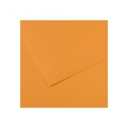 Canson Mi-Teintes Pastel Paper - 50 cm x 65 cm or 19.68'' x 25.59'' - Hemp (374) - Honeycomb + Fine Grain 160 GSM - Pack of 25 Sheets