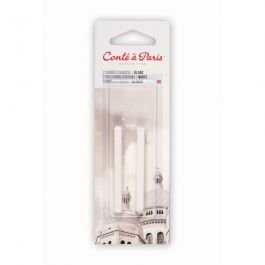 Conte a' Paris Sketching Carres Crayons - White - Blister Pack of 2 - HB