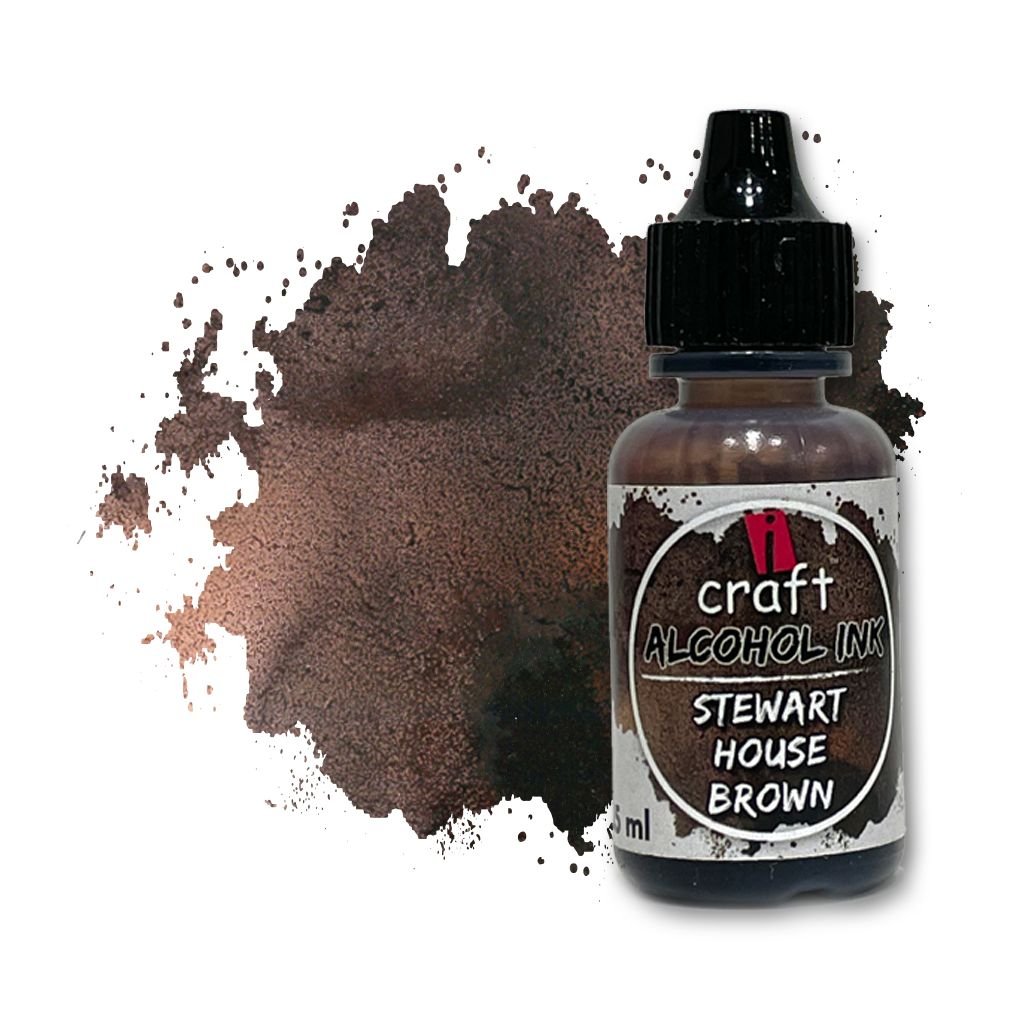 iCraft Alcohol Ink - Stewart House Brown - 15 ML Bottle