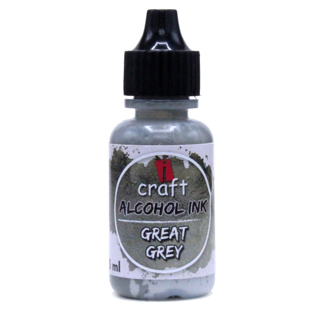 iCraft Alcohol Ink - Great Grey - 15 ML Bottle