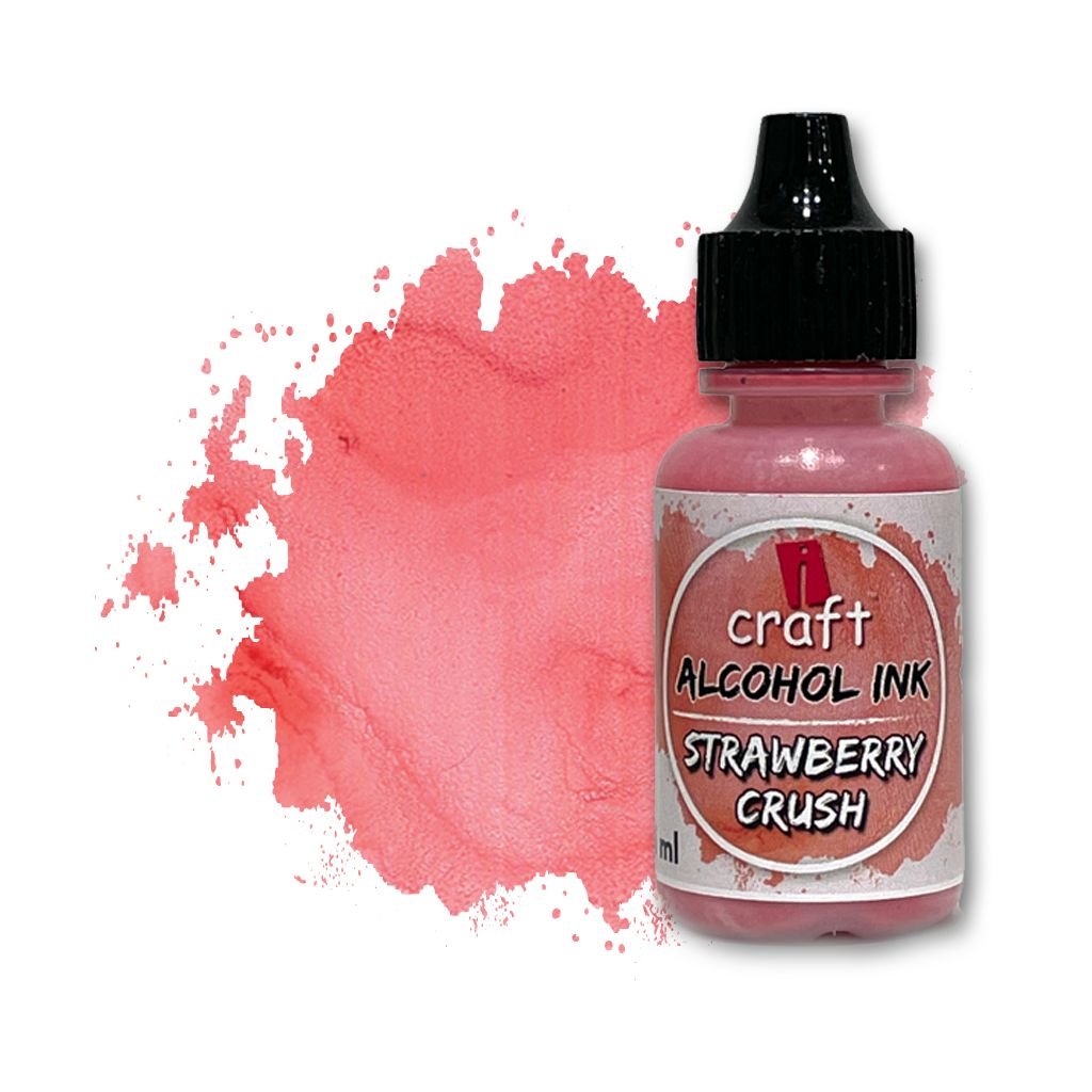 iCraft Alcohol Ink - Strawberry Crush - 15 ML Bottle