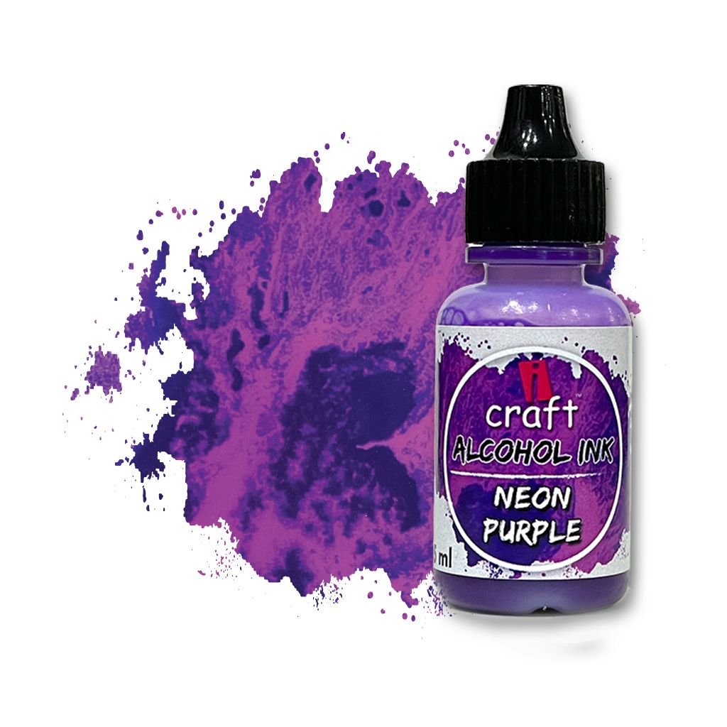 iCraft Alcohol Ink - Neon Purple - 15 ML Bottle