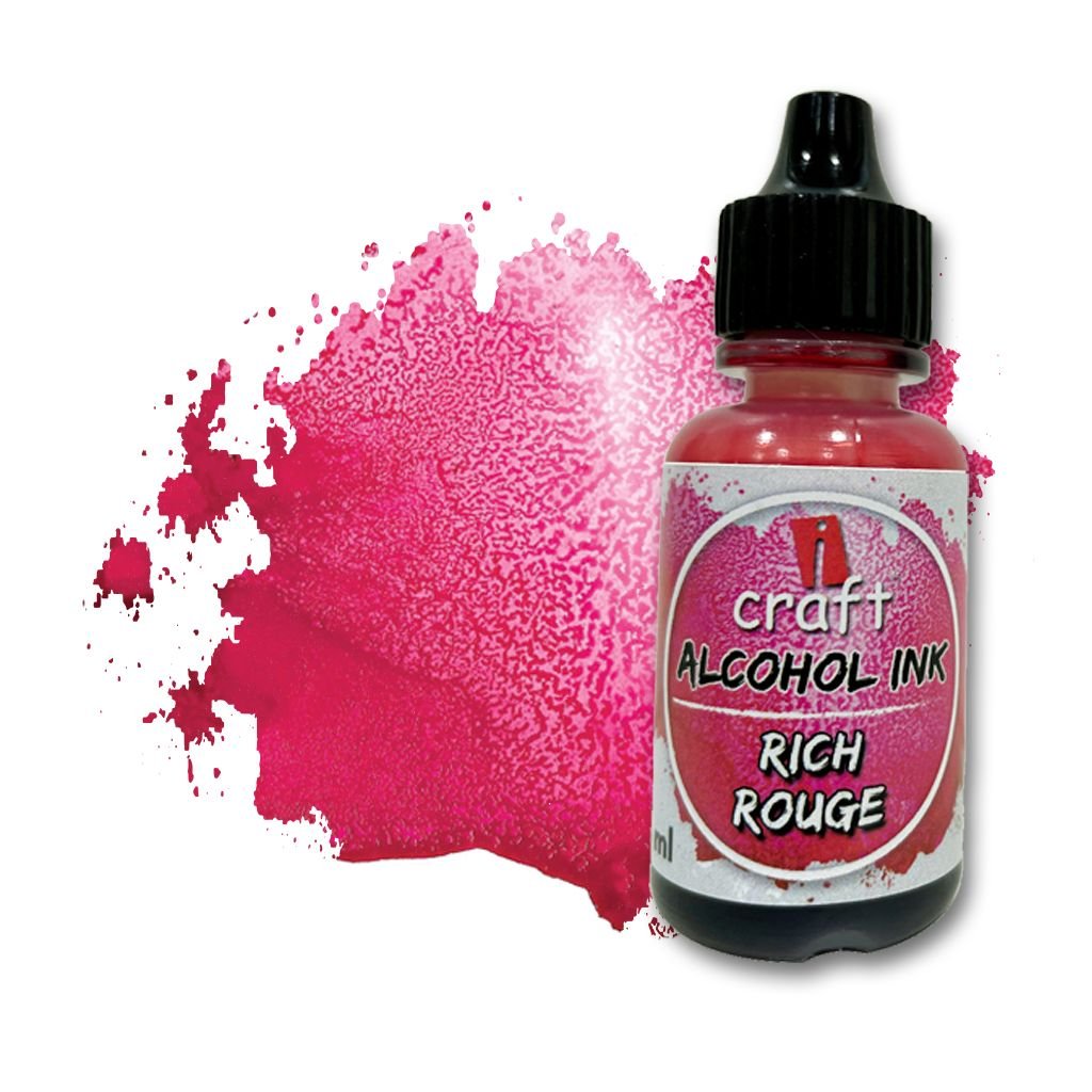 iCraft Alcohol Ink - Rich Rouge - 15 ML Bottle