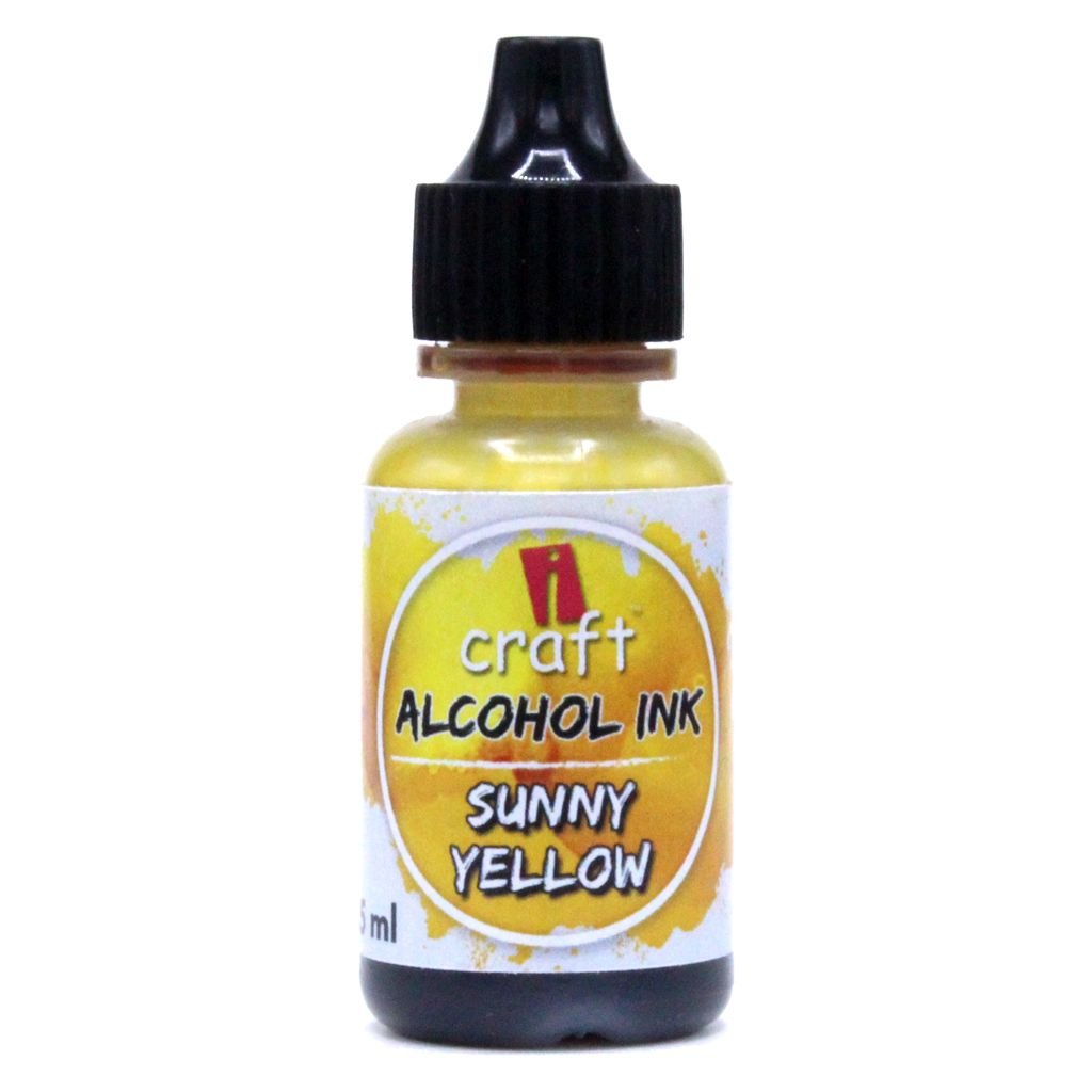 iCraft Alcohol Ink - Sunny Yellow - 15 ML Bottle