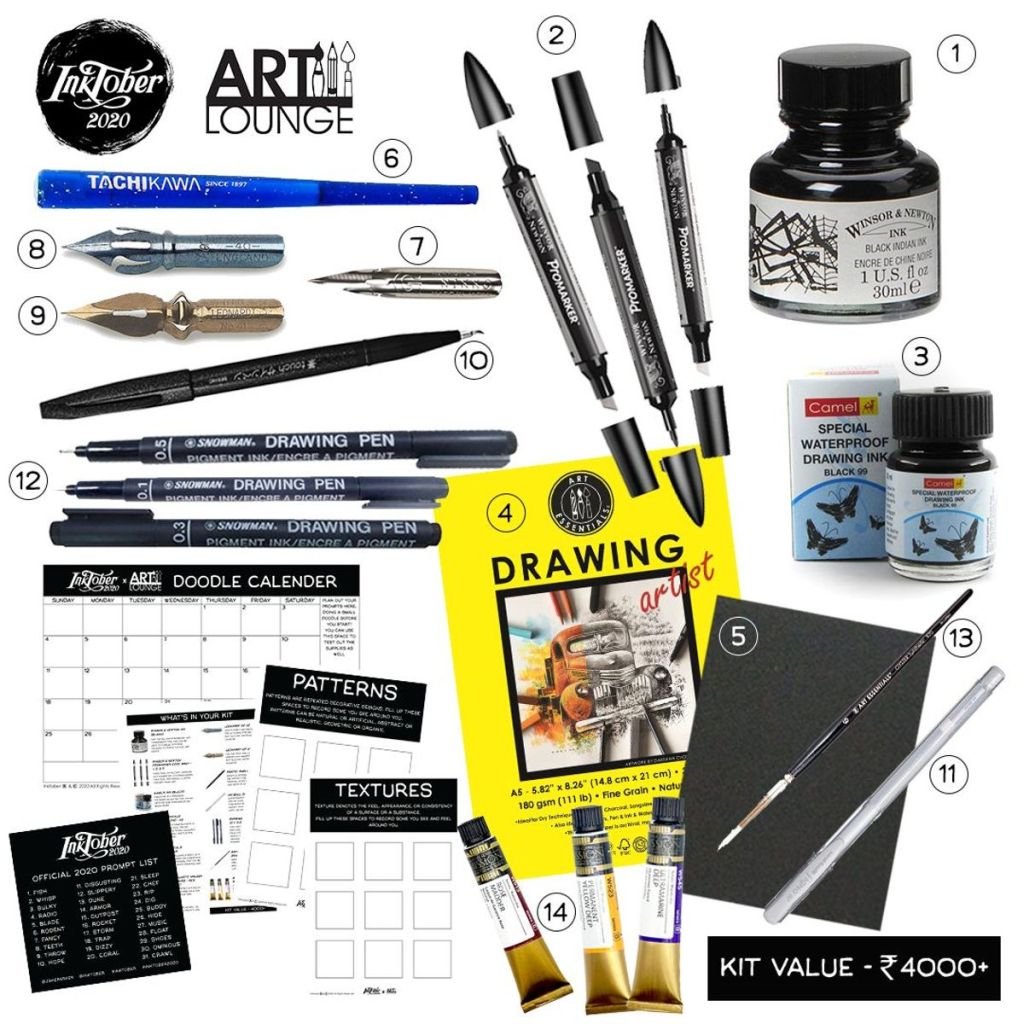 Inktober x Art Lounge - An Official Limited Edition Kit