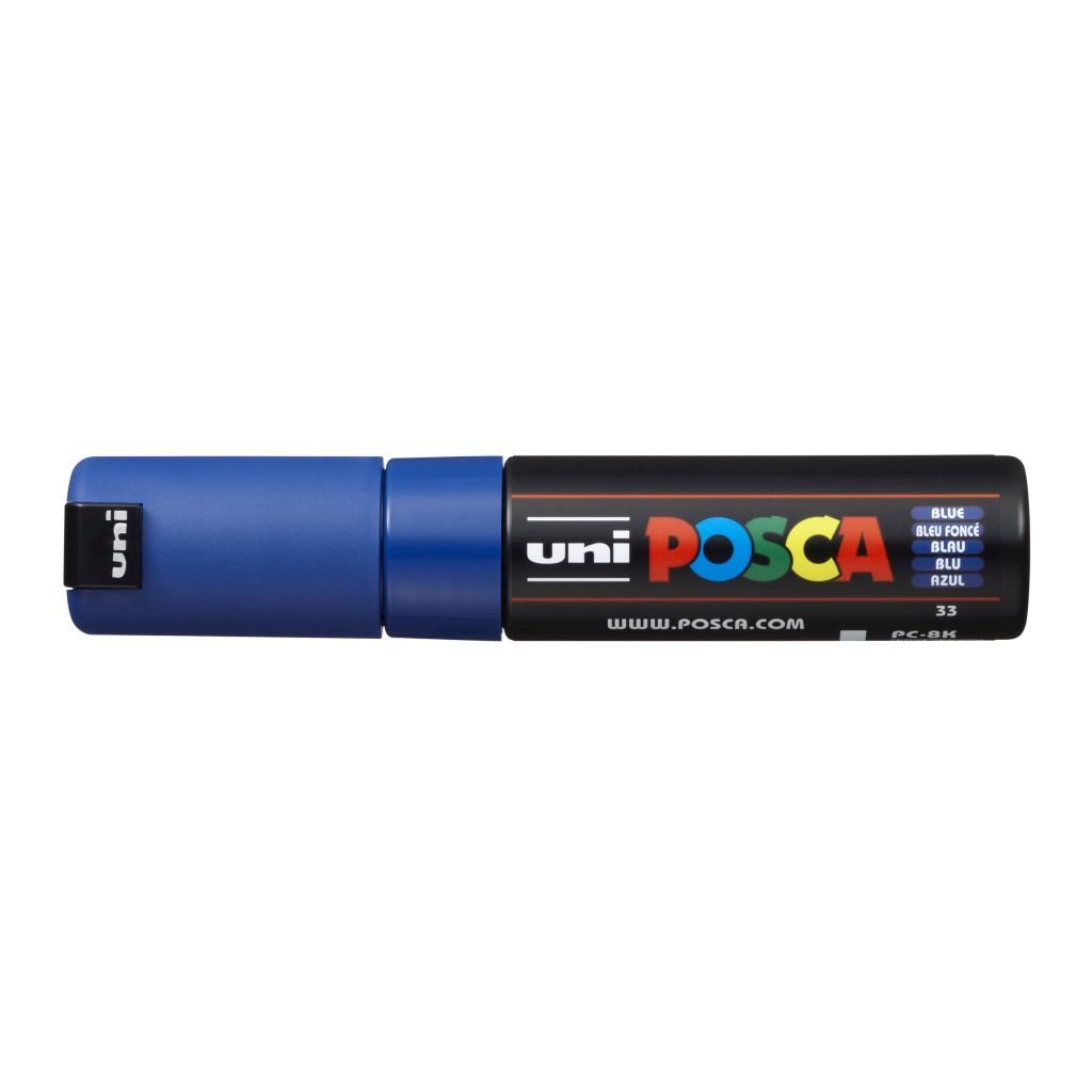 Uni-Posca - Water-Based - Extra Fine Chisel Tip - PC 8K - Blue Marker
