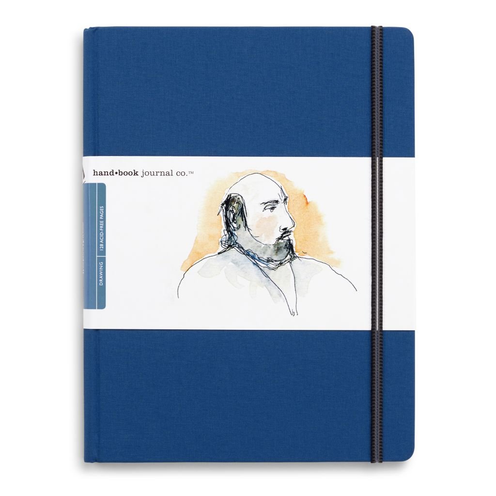 Speedball Hand Book Drawing Journal - Ultramarine Blue Woven Cloth Cover 140 GSM - 26.67 cm x 20.95 cm or 10.5