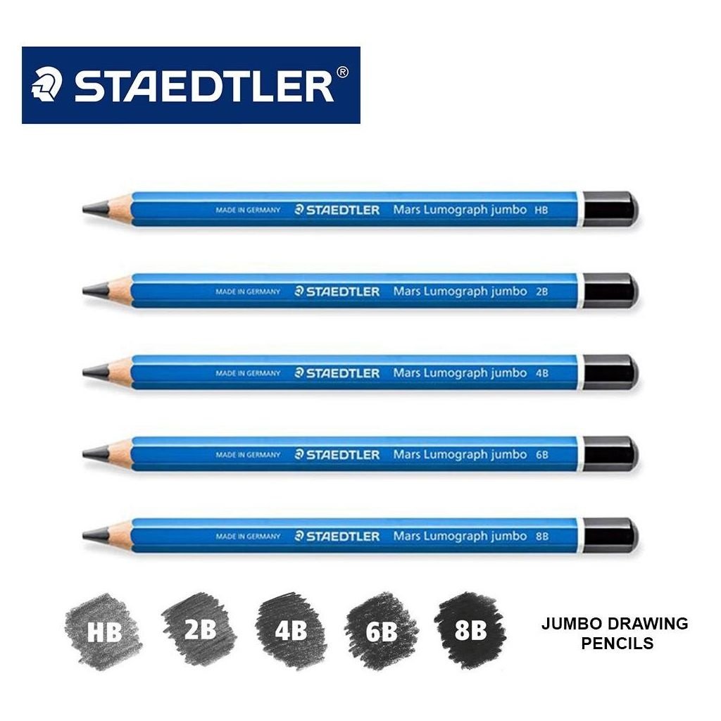 Staedtler Mars Lumograph Drawing Pencil in Assorted Degrees - Metal case  containing 24 | eStationery